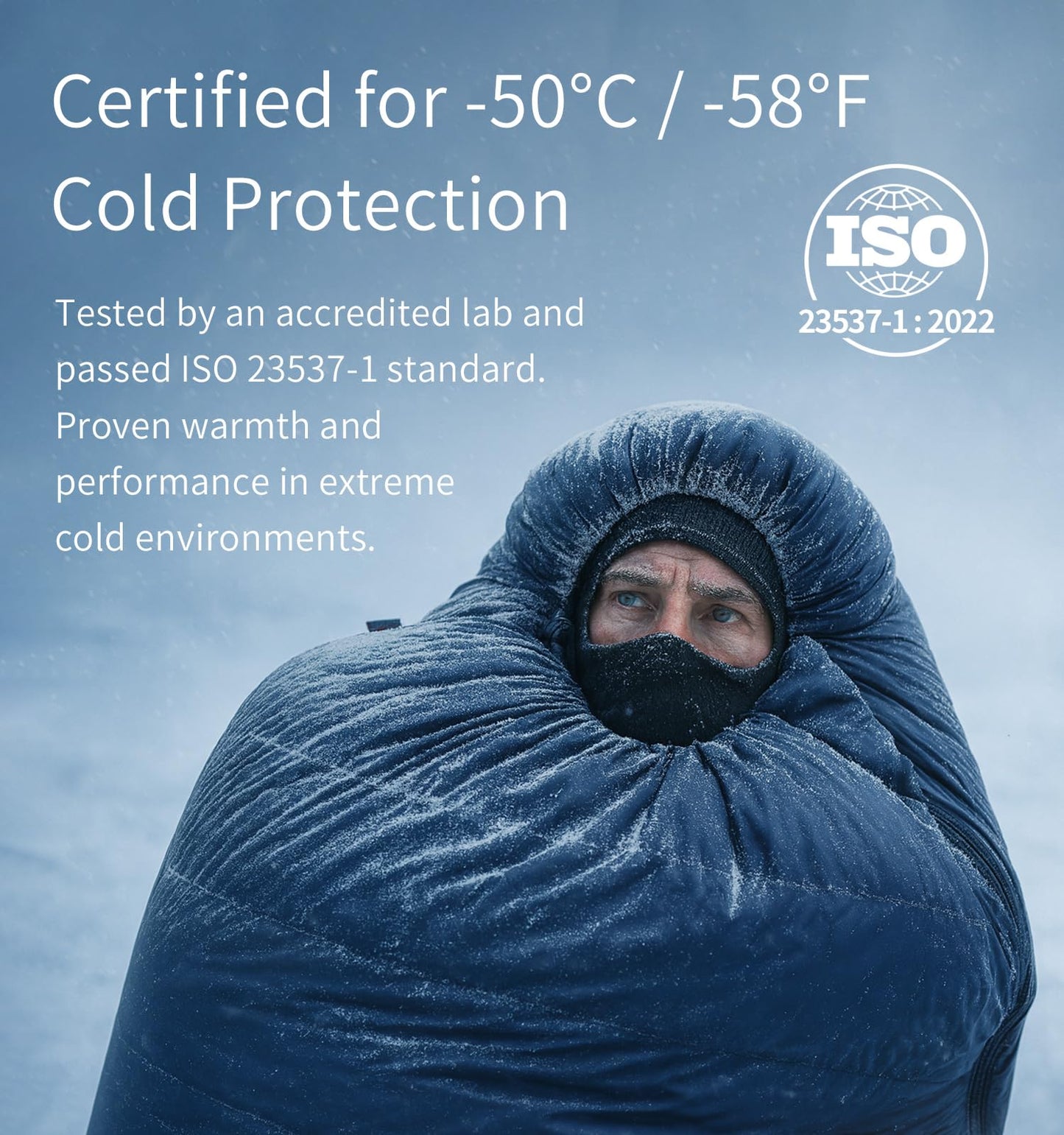 C8050 Arctic Circle sleeping bag -50°C/-58°F (ISO-23537)