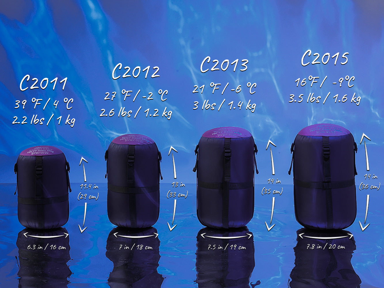 Ultra Warm Down Sleeping Bag FP700+