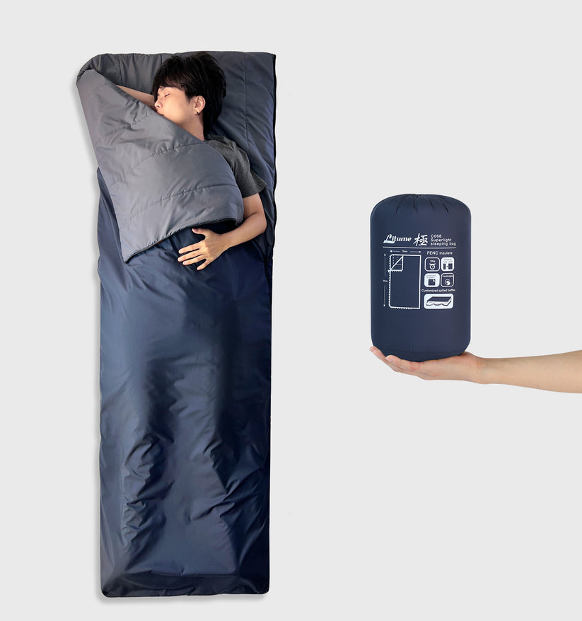 [C068] 極 Ultra Compact Combinable Summer Sleeping Bag 62°F/ 17°C for T
