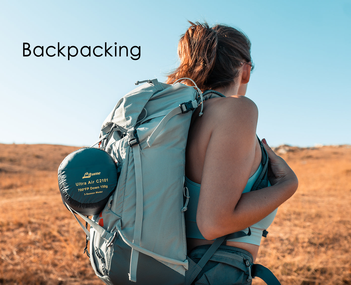 Litume 500g/630g 700フィルパワーダウンのマミー型寝袋、 6°C-20°C/3°C-15°C ± 超軽量、ポータブル、ハイ Litume ダウンウルトラエアマミースリーピングバッグ 0.45kg、20°C-6°C