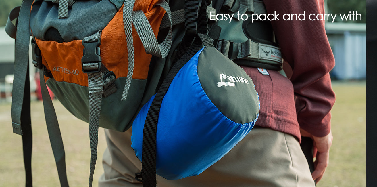 allintitle hiking backpack with sleeping bag Litume