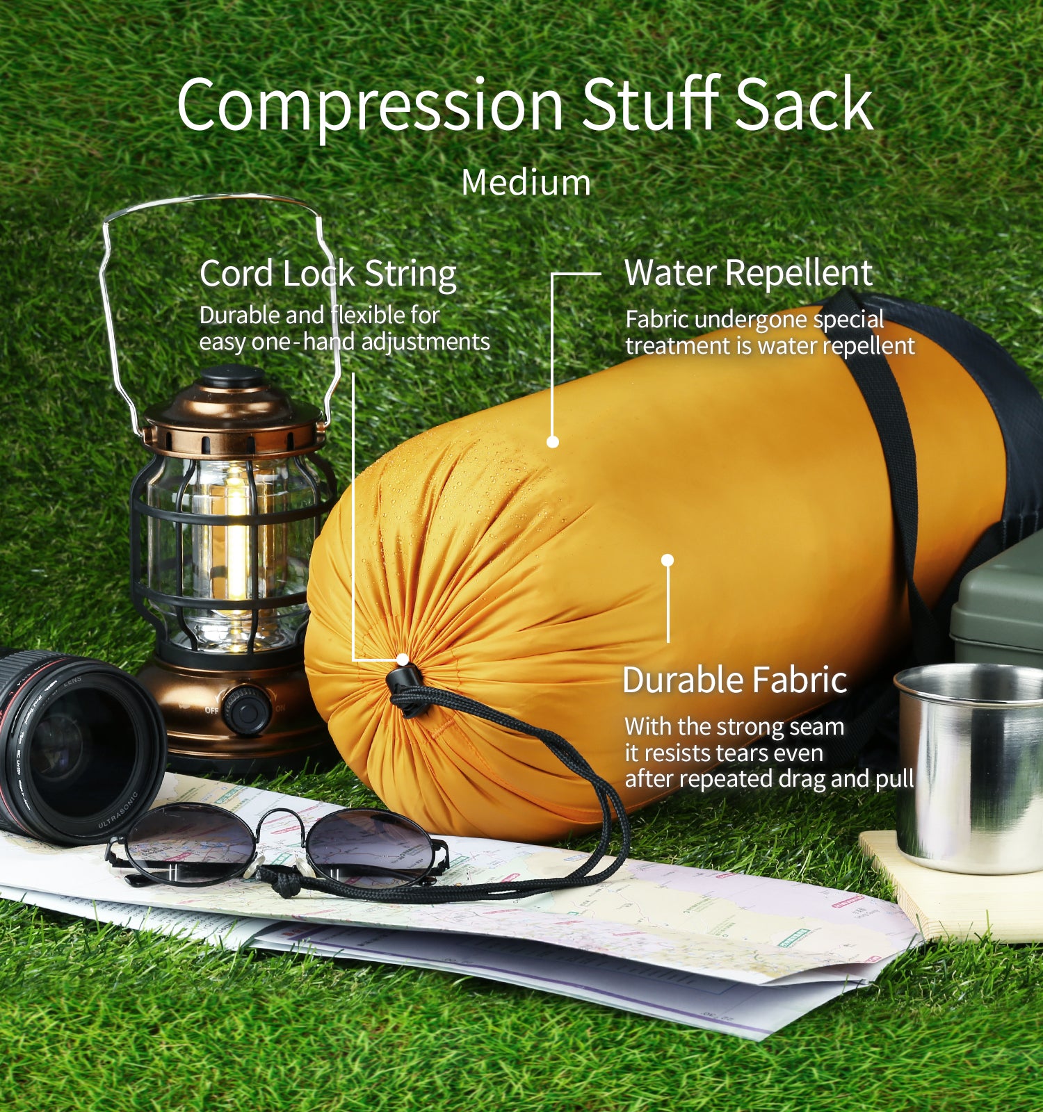 E638] Compression Stuff Sack 6L/ 8.5L/ 10L/ 13L/ 16L