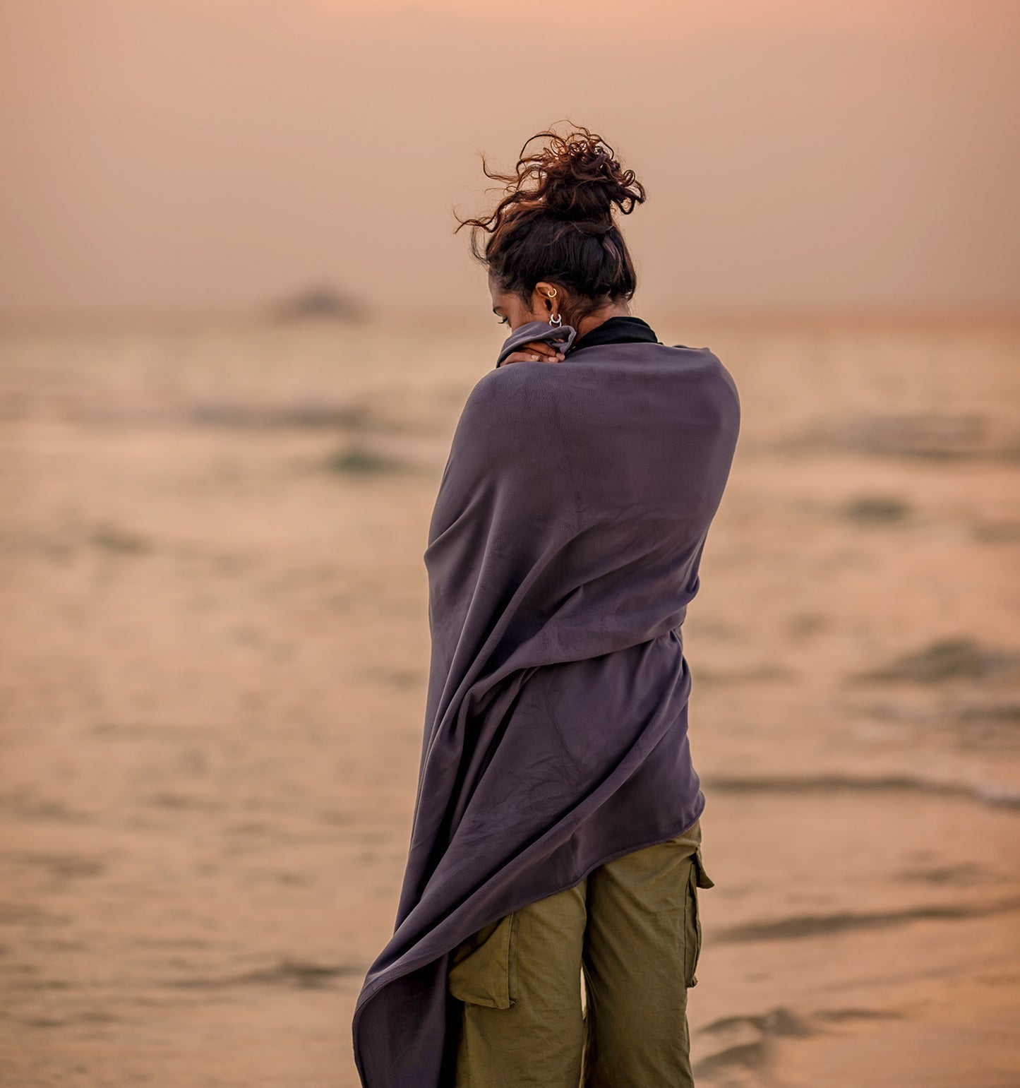 [E651] Fleece Travel Blanket - Ultra Warm