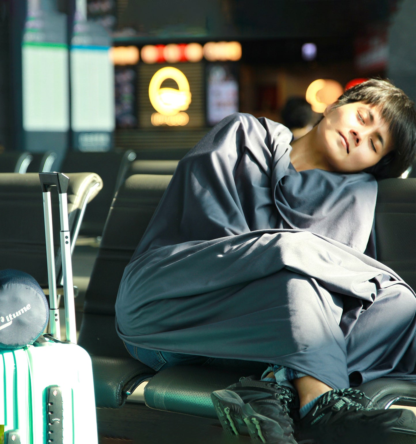 [E651] Fleece Travel Blanket - Ultra Warm