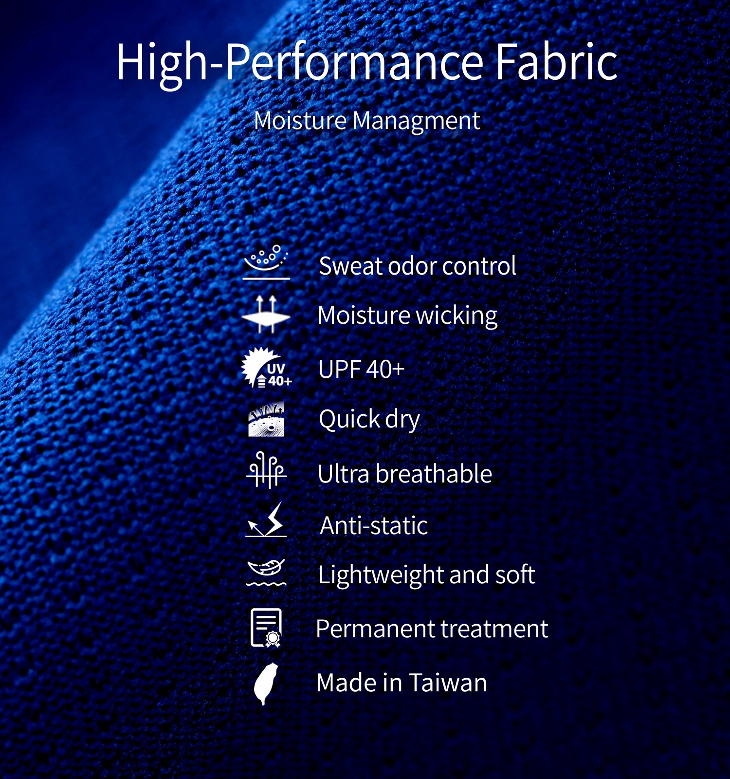 Litume Men's Quick Dry, Odor Control, UV Sun Protection Long