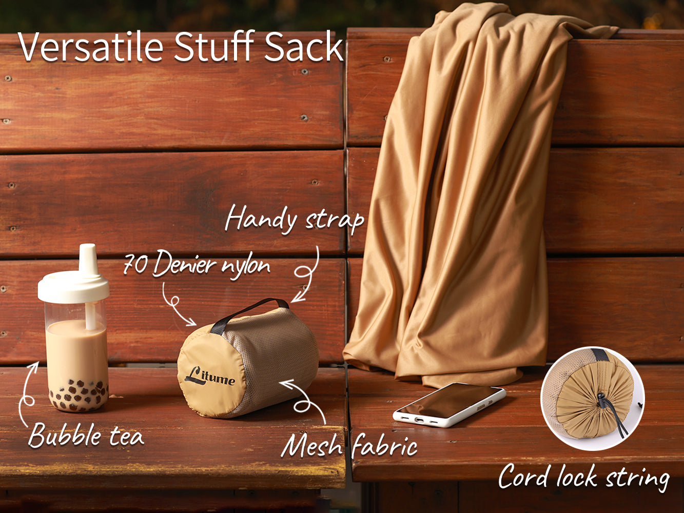 Litume ベルベット トラベル ブランケット - 超軽量で通気性に優れた